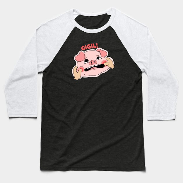 GIGIL CUTE AGGRESSION PINOY WORD Baseball T-Shirt by Aydapadi Studio